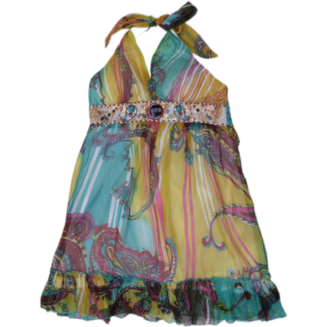 Shop Y2K Ladies Paisley Print Sleeveless Halter Dress Size XS | Fashion Rerun Shop Y2K Ladies Paisley Print Sleeveless Halter Dress Size XS | Fashion Rerun