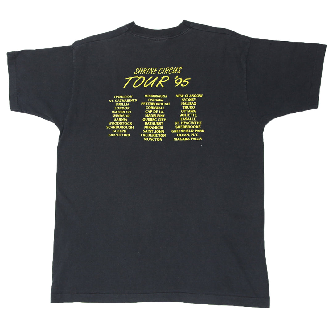 95' Vintage Shrine Circus Tour T-Shirt Single Stitch Black XL