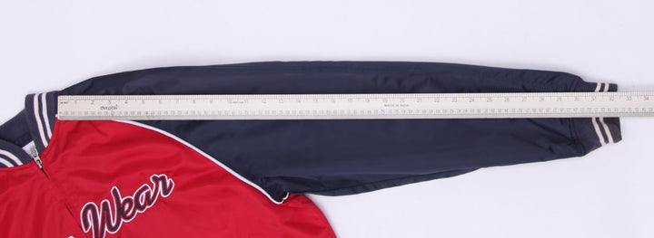 Y2K Mens Rocawear Navy Red Zip Up Bomber Jacket Size XL | Migration_Jackets - View 7 | Fashion Rerun