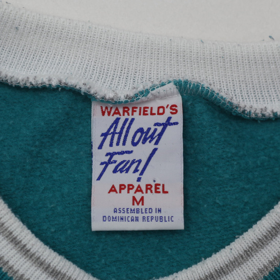 Vintage Miami 1993 Miami Dolphins Sweatshirt by Warfields All Out Fan Size M - Fashion Rerun Vintage Migration_Sweaters