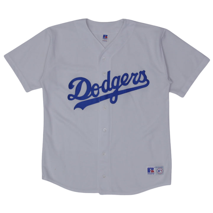 Vintage 90s Los Angeles Dodgers Jersey Russell Athletic L - Fashion Rerun Vintage Migration_Jersey
