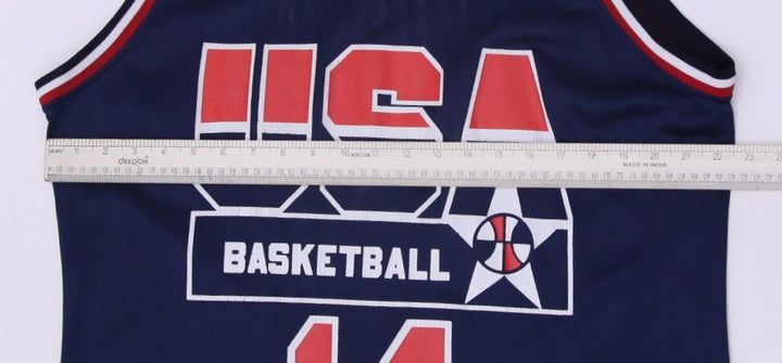 Vintage Champion USA Basketball Mourning #14 Navy Jersey Size 48 | Migration_Jerseys - Alternate View | Fashion Rerun