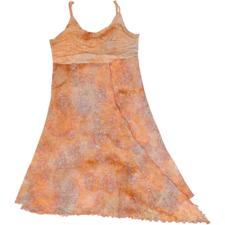 Y2K Ladies Lace Floral Sleeveless Dress Size S