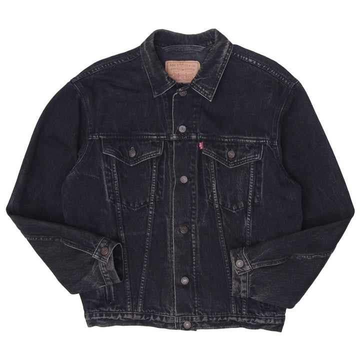 Vintage Levi Strauss 75525 0260 Black Denim Trucker Jacket