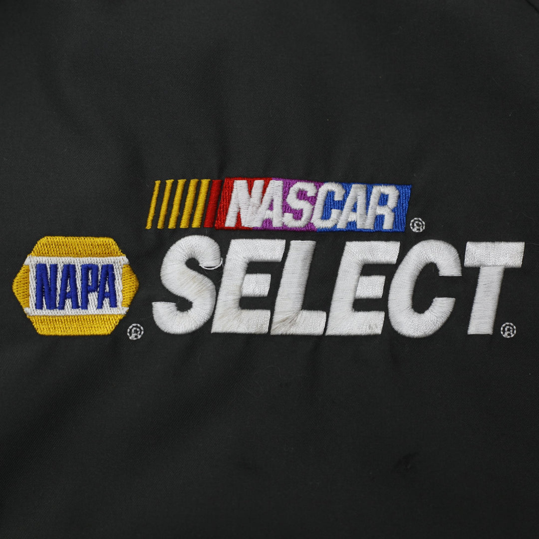 Vintage Nascar Jacket Mens Large Gray Napa Batteries Motor Racing Cup Apparel L | Migration_Jackets - Detail | Fashion Rerun