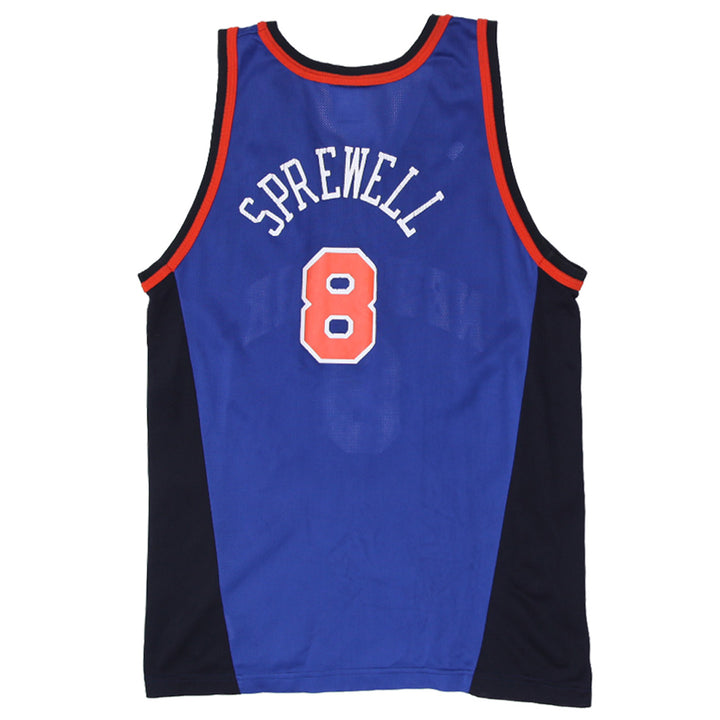 Vintage NBA Champion New York #8 Sprewell Jersey - Fashion Rerun Vintage Migration_Jersey