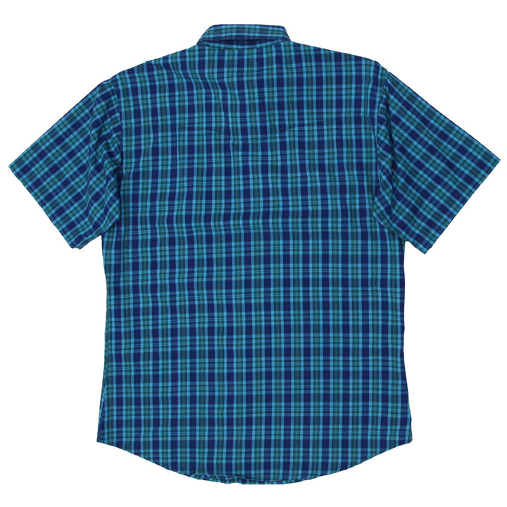Mens Wrangler Checkered Short Sleeve Shirt - Fashion Rerun Vintage Migration_Shirt