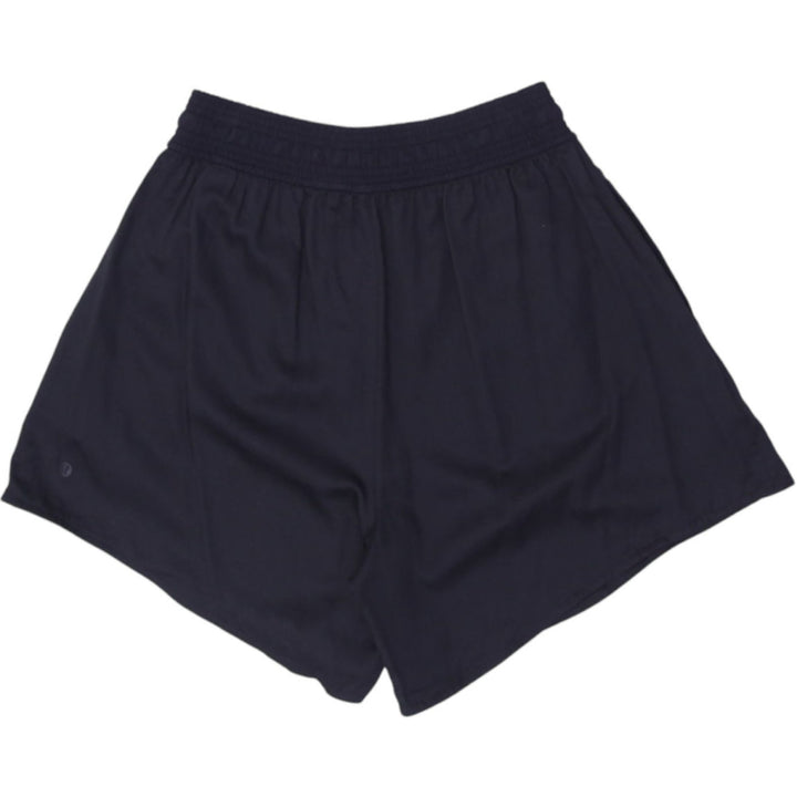 Ladies Black Lululemon Drawstring Shorts
