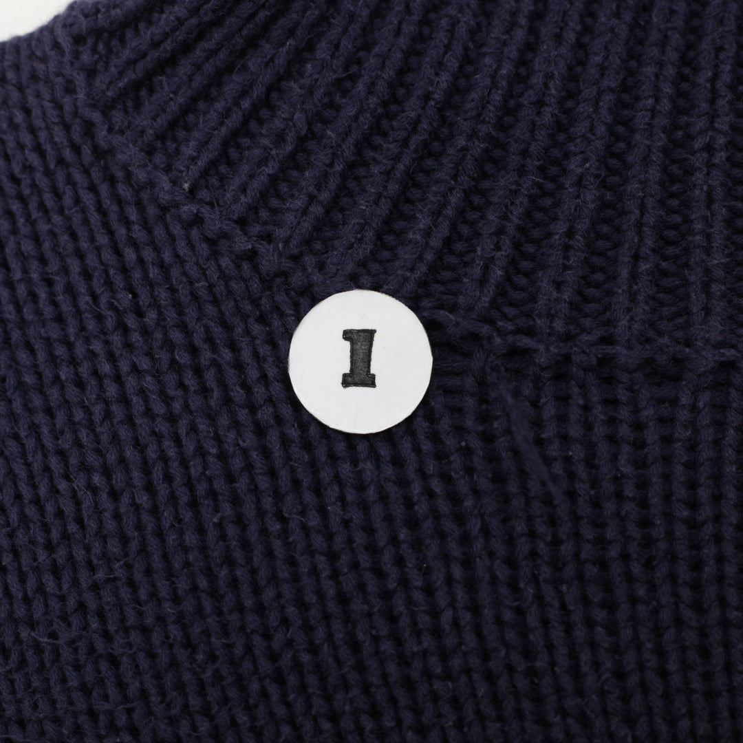Vintage Ladies Ralph Lauren Navy Flag Knitwear Turtleneck Sweater Size M | Migration_Knitwear & Sweaters - De | Fashion Rerun
