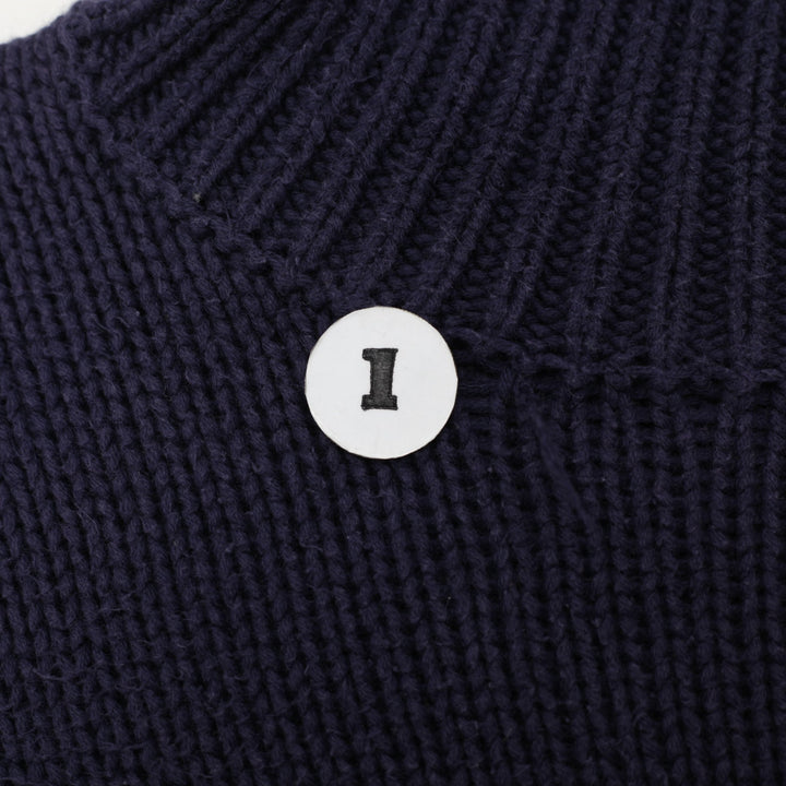 Vintage Ladies Ralph Lauren Navy Flag Knitwear Turtleneck Sweater Size M | Migration_Knitwear & Sweaters - De | Fashion Rerun