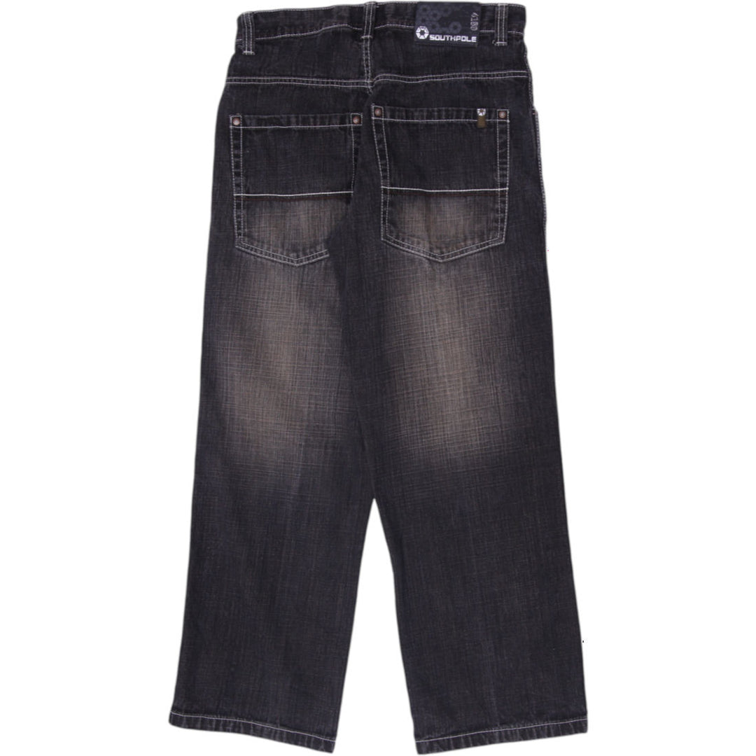 Y2K Mens Southpole Baggy Wide Leg Denim Jeans Size 32