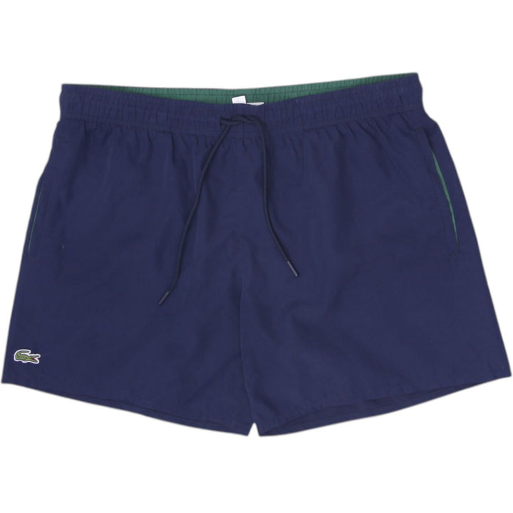 Mens Lacoste Navy Blue Quick-Dry Swim Trunks Board Shorts Size Large