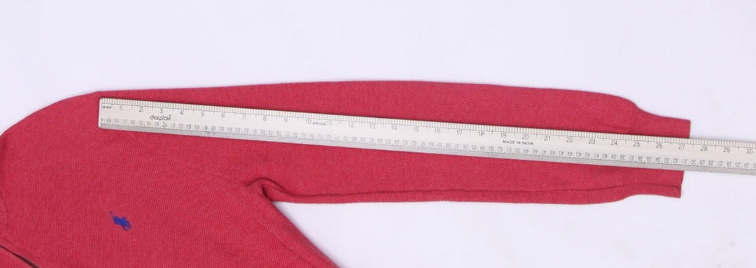 Mens Polo Ralph Lauren Quarter Zip Pima Cotton Pink Sweater M | Migration_Knitwear & Sweaters RL Collection - | Fashion Rerun
