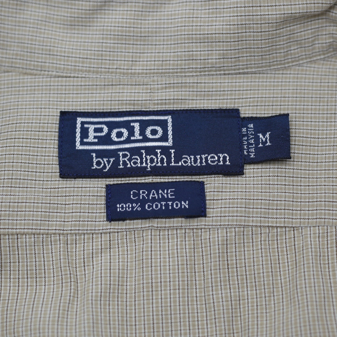 Mens Polo Ralph Lauren Crane Cotton Long Sleeve Shirt Size M