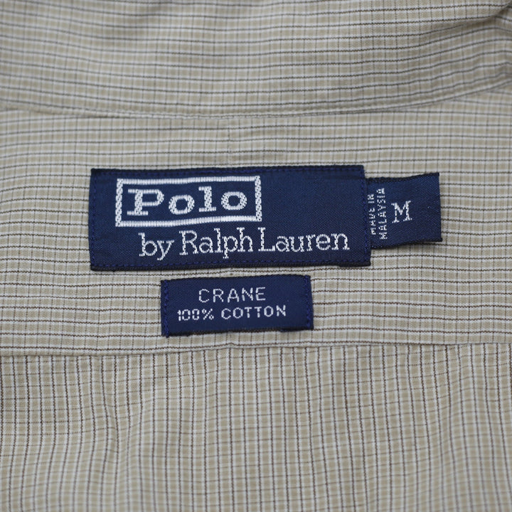 Mens Polo Ralph Lauren Crane Cotton Long Sleeve Shirt Size M