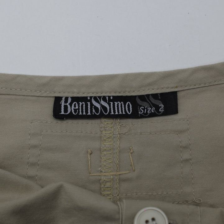 Y2K Ladies Benissimo Embellished Denim Mini Skirt Size 32
