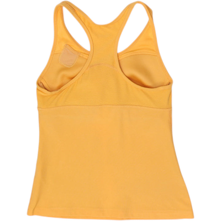 Ladies Nike Dri-FIT Racerback Training Tank Top Mustard Yellow Size M