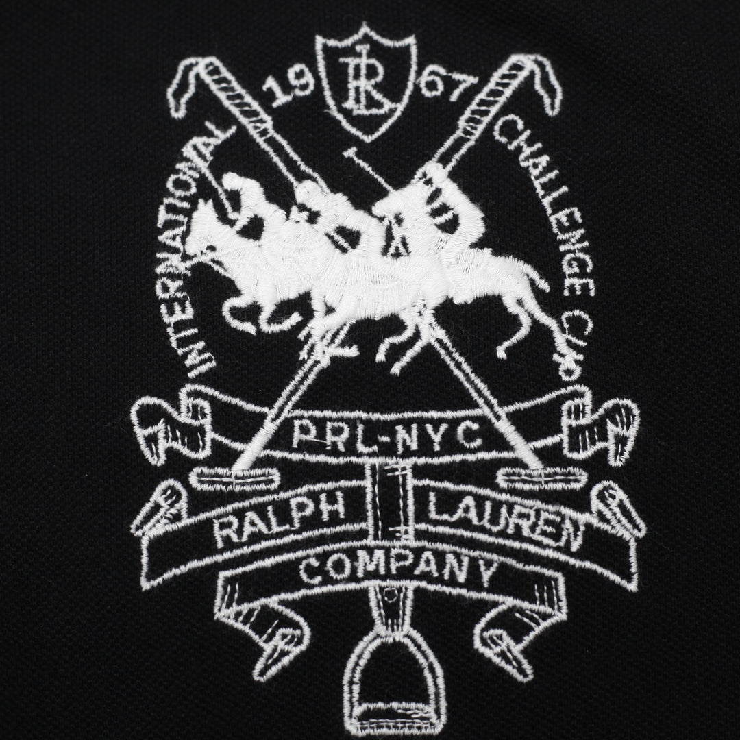 Mens Polo By Ralph Lauren Custom Fit Black Crest Polo T-Shirt Size M