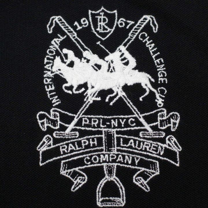 Mens Polo By Ralph Lauren Custom Fit Black Crest Polo T-Shirt Size M