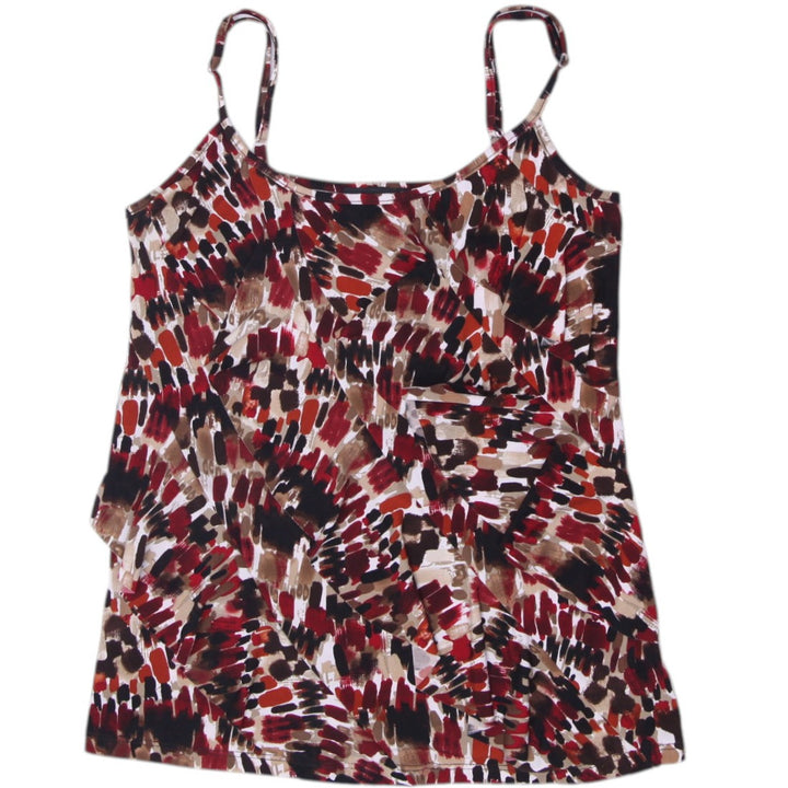 Y2K Ladies AB Studio Abstract Brushstroke Print Camisole Top Size S