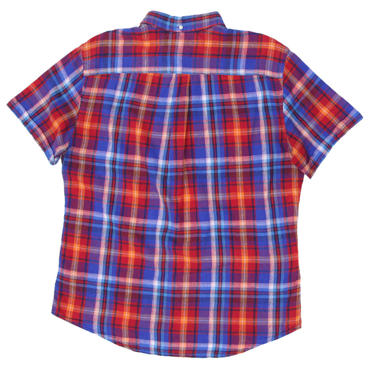 Mens Tommy Hilfiger Custom Fit Cotton Linen Flannel Shirt