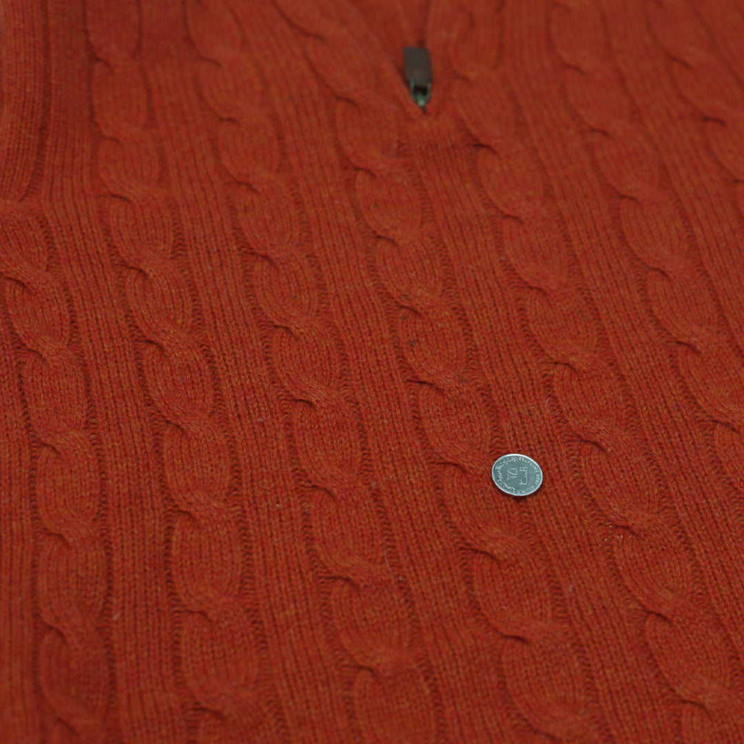 Vintage Polo by Ralph Lauren 100% Lambs Wool Quarter Zip Sweater - Fashion Rerun Vintage Migration_Sweaters