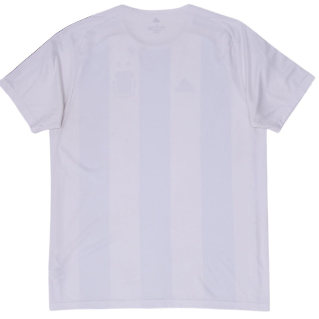 Mens Adidas Argentina 2017 Home Soccer Striped Jersey Size L