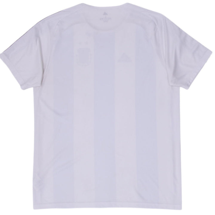 Mens Adidas Argentina 2017 Home Soccer Striped Jersey Size L