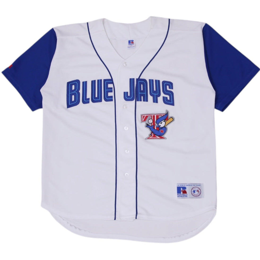 Shop Vintage Mens Russell Athletic Blue Jays Baseball Jersey White