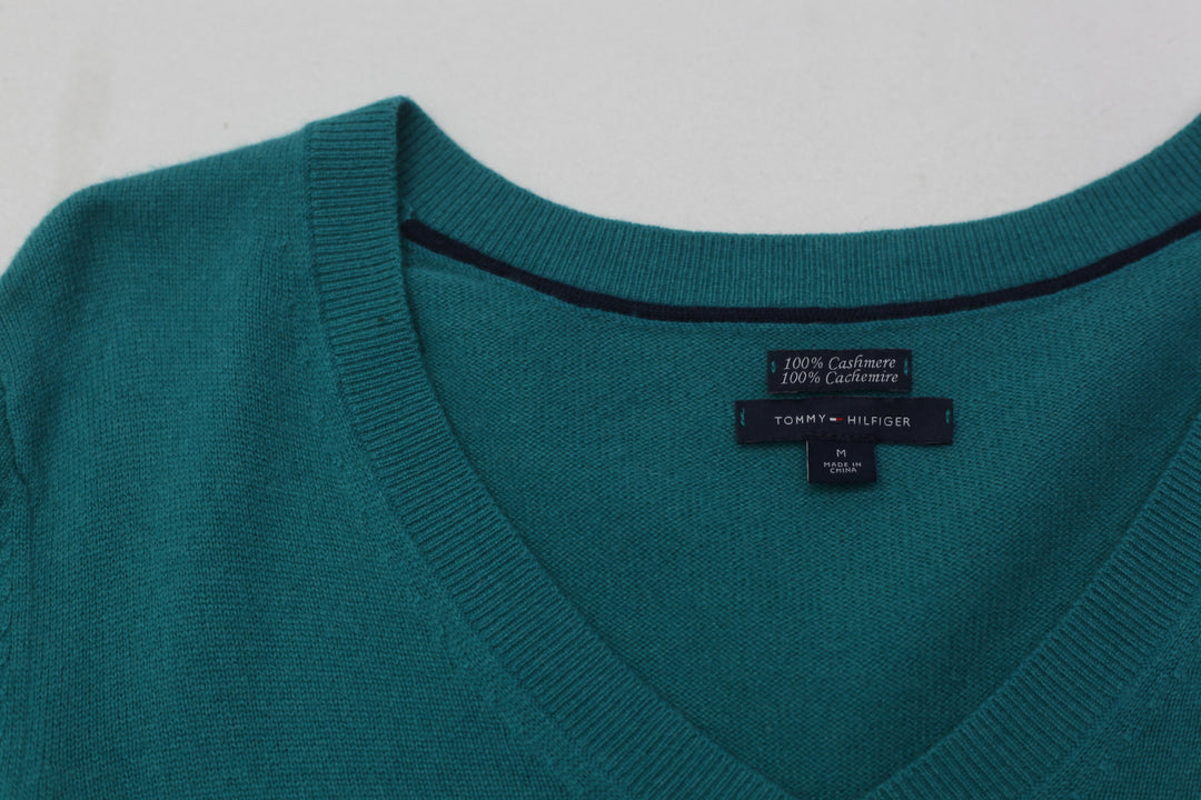Ladies Tommy Hilfiger 100% Cashmere V-Neck Sweater