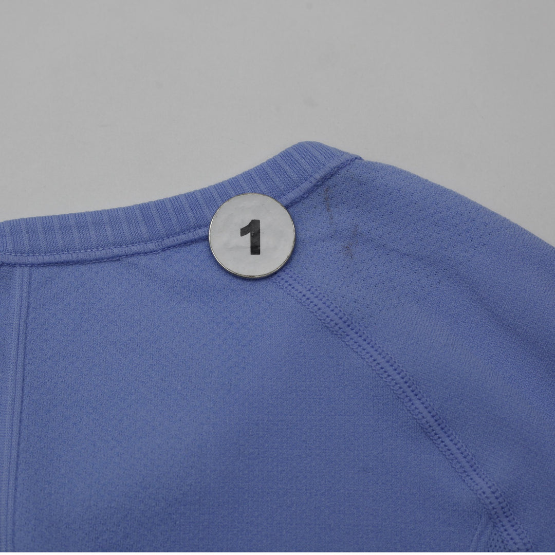 Ladies Lululemon Swiftly Tech Short Sleeve Shirt Periwinkle Blue Size 8