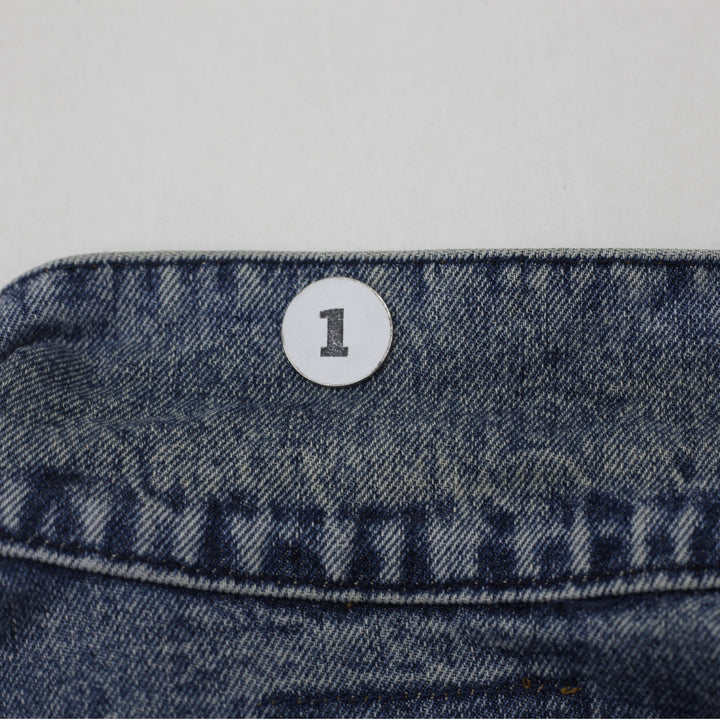Vintage Levis Trucker Jacket Washed Blue Denim PolyGram Graphic