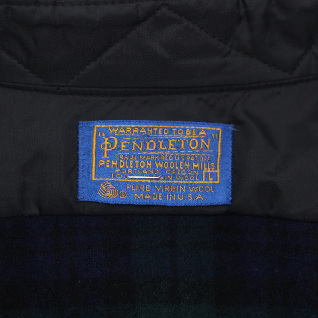 Vintage Pendleton Black Watch Plaid Wool Shirt Size Large Made in USA - Fashion Rerun Vintage Migration_Shirt