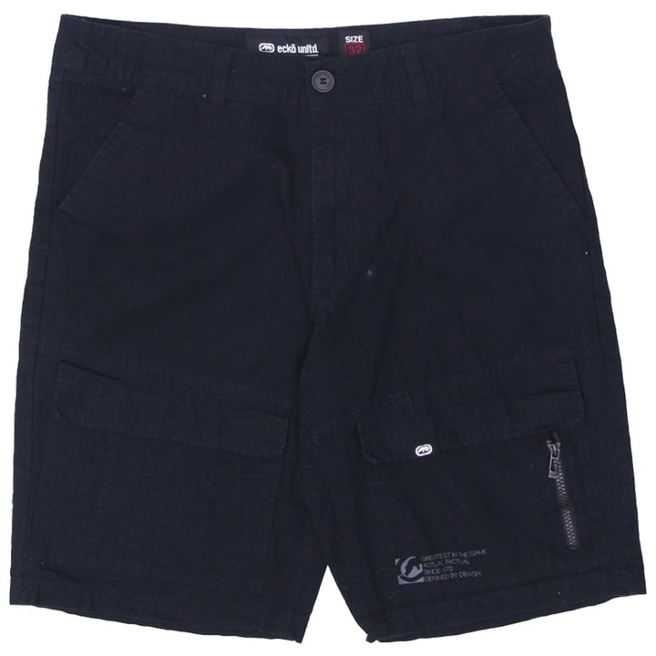Mens Ecko Unltd Black Cargo Shorts