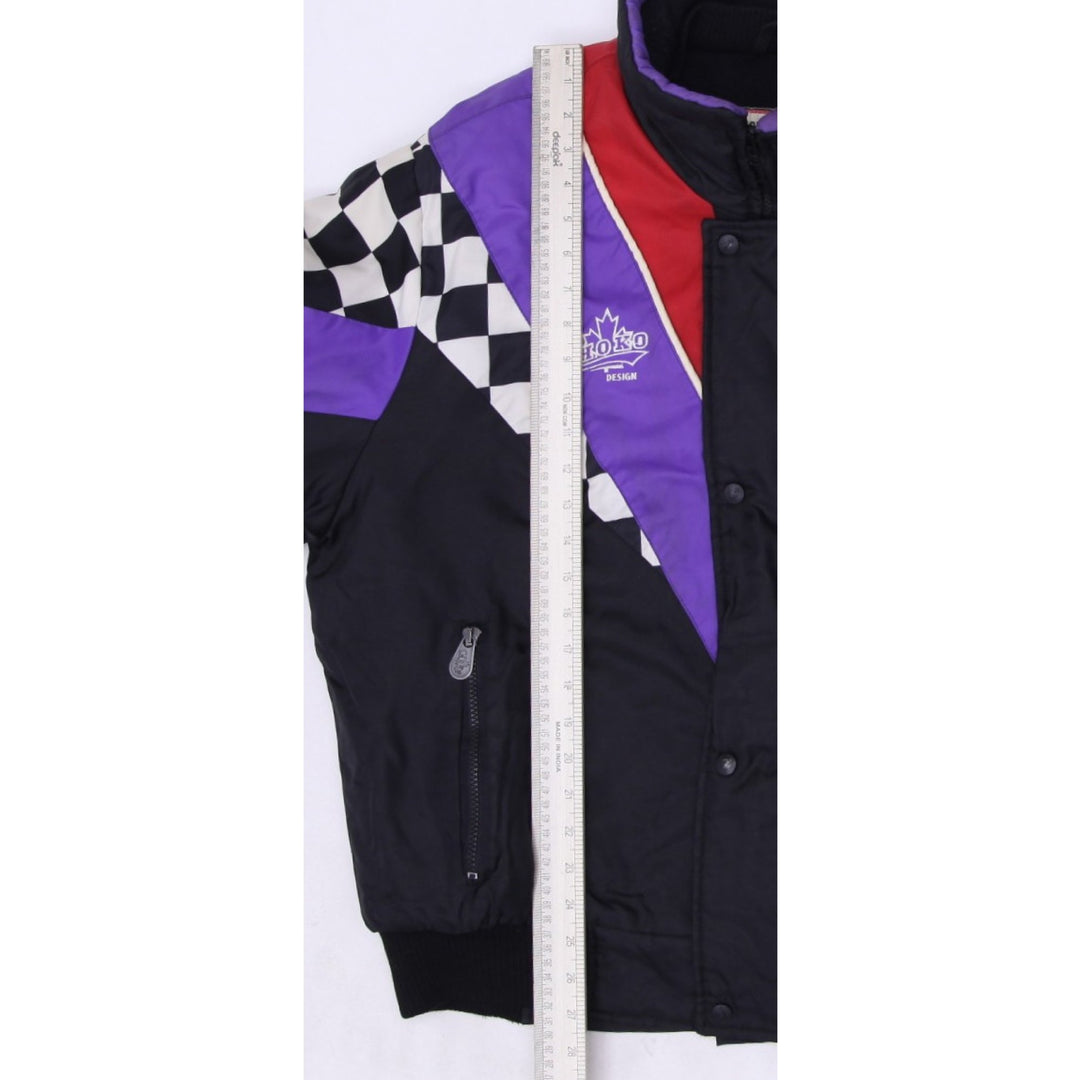 Vintage Mens Choko Hot Rider Jacket Black Checkered | Migration_Jackets - View 12 | Fashion Rerun