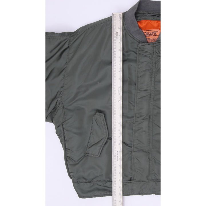 Vintage 80s-90s Schott NYC MA-1 Spec 86 Military Flight Bomber Jacket Size XL