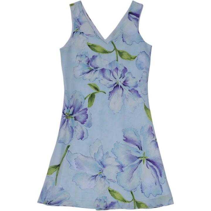 Y2K Ladies Scarlet Flora Sleeveless V-Neck Mini Dress Size 5 | Migration_Dresses | Fashion Rerun