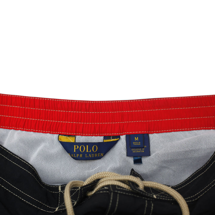 Mens Polo Ralph Lauren Swim Black Cargo Quick Dry Shorts M | Migration_Shorts - Back View | Fashion Rerun