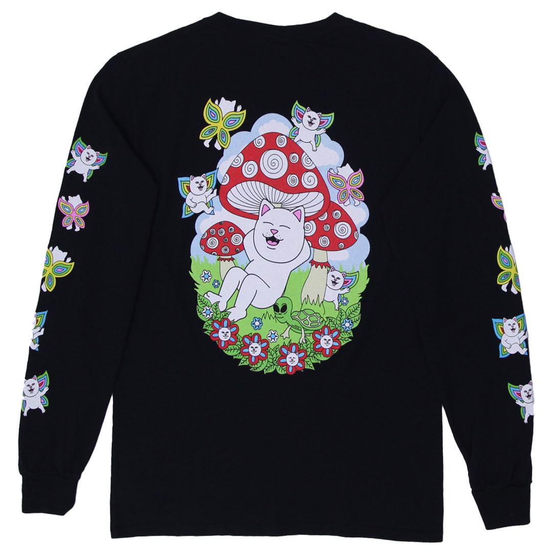 Mens RIPNDIP Promised Land Long Sleeve T-Shirt Black