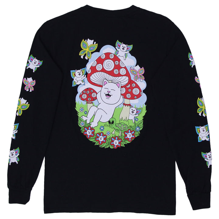 Mens RIPNDIP Promised Land Long Sleeve T-Shirt Black