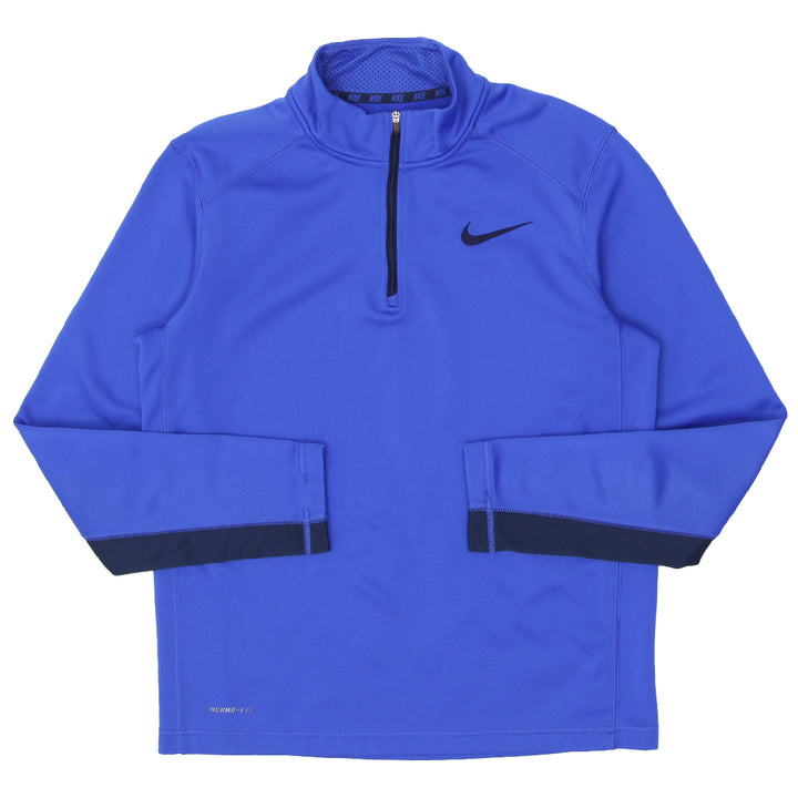 Mens Nike Swoosh Embroidered Therma Fit 1/4 Zip Sweatshirt