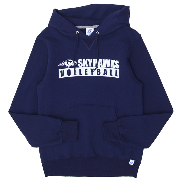 Mens Russell Athletic Skyhawks Volleyball Navy Hoodie - Fashion Rerun Vintage Migration_Sweaters