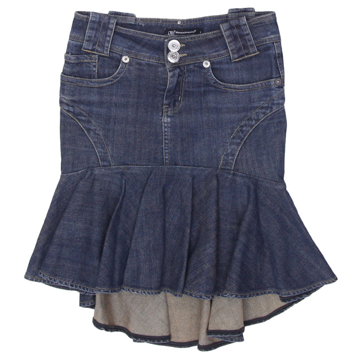 Y2K Ladies Ruffle Denim Skirt