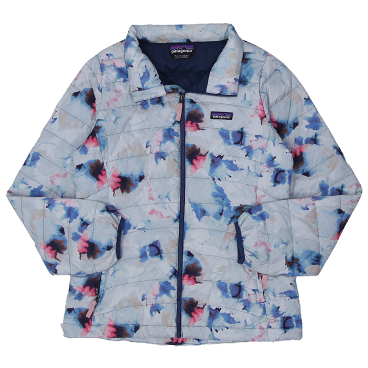 Girls Patagonia Full Zip Floral Lightweight Puffer Jacket - Fashion Rerun Vintage Migration_Jacket