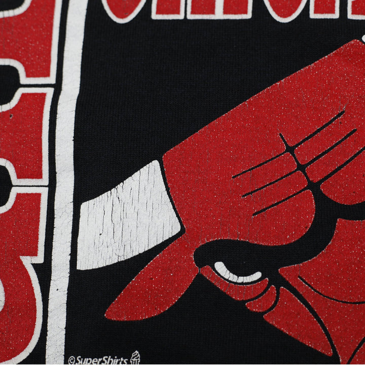 Vintage 1990s Chicago Bulls Roster Signature Sweatshirt Size Large Made In USA