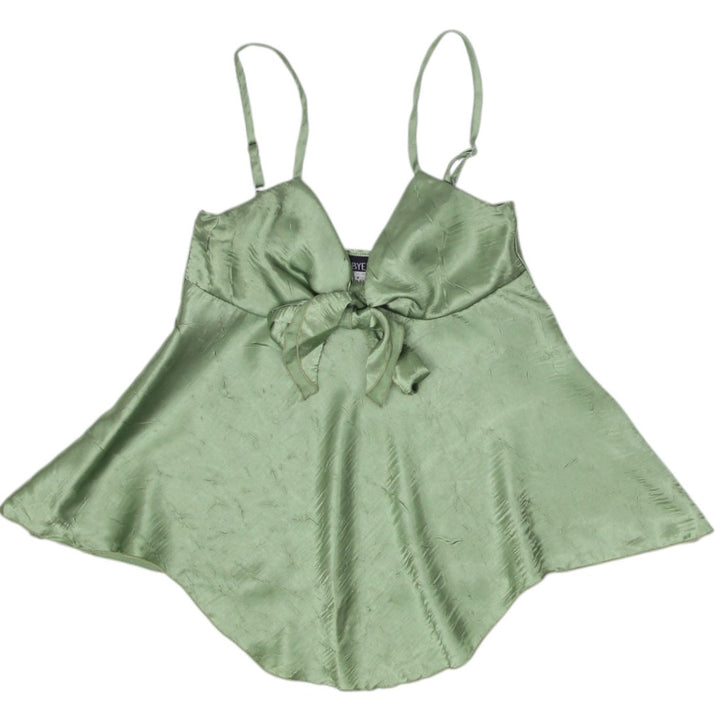 Y2K Ladies Satin Bow Detail Top Size M | Migration_Y2K Tops | Fashion Rerun
