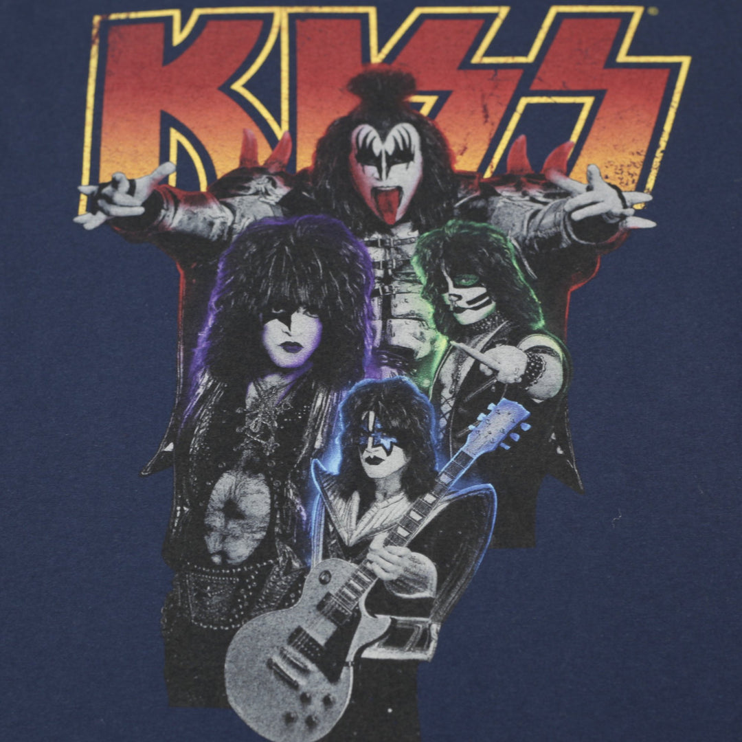 Mens KISS Graphic Music Tee Band T-Shirt Size M