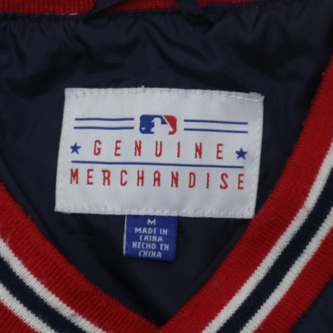 GENUINE MERCHANDISE MLB ウールジャケット vintage Shop Vintage Boston Red Sox MLB Genuine Merchandise Satin Pullover