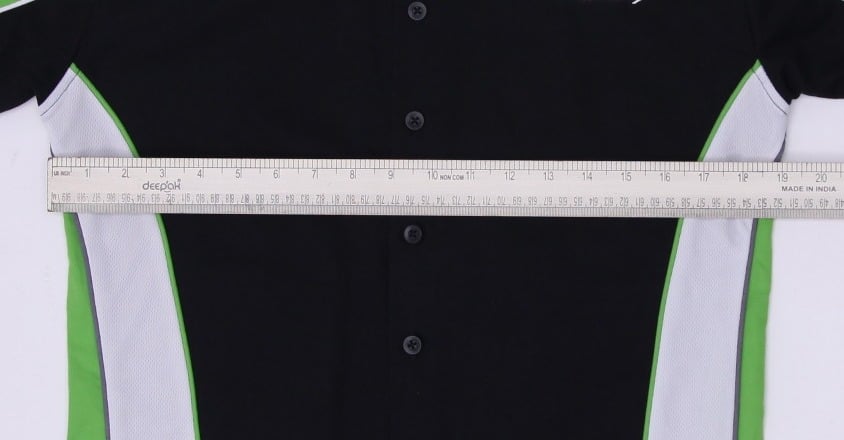 Mens Kawasaki Racing Green Logo Embroidered Short Sleeve Shirt XS