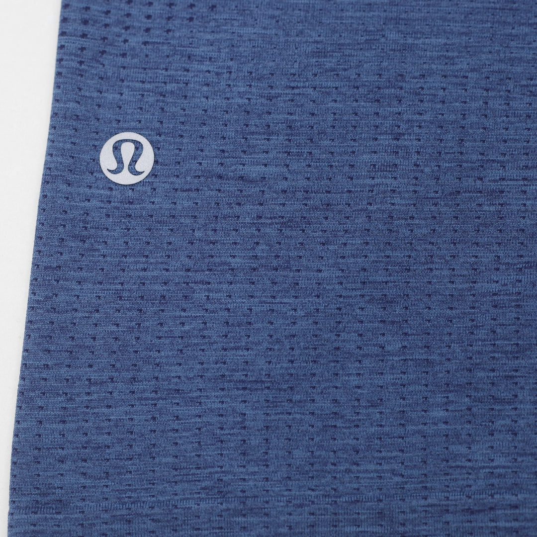 Mens Lululemon T-Shirt Blue Athletic Lightweight Crew Neck